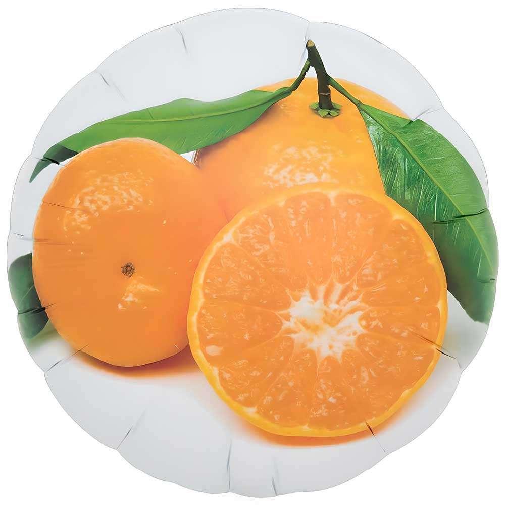 Foil Balloon Round Oranges 14 Inch