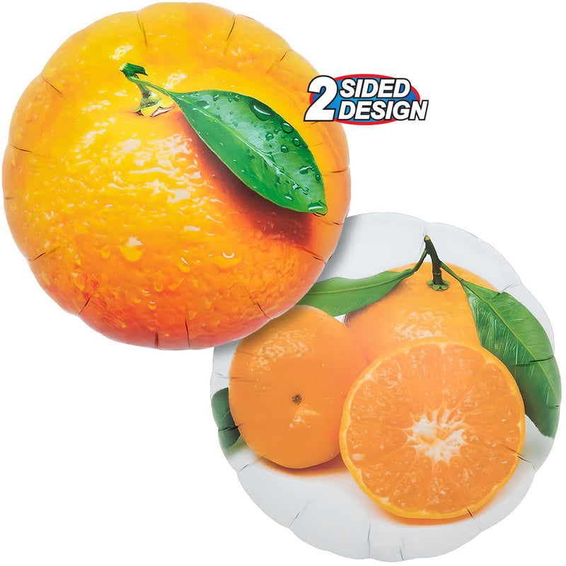 Foil Balloon Round Oranges 14 Inch
