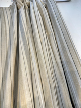 Amalfi Marble Stripe Sheer Drapery Polyester Fabric - Stripe, 126" Width (By The Yard)