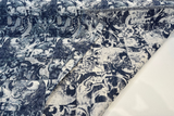 Molveno Blue Indigo Chenille Fabric - Blue Indigo, 14" Horizontal, 25" Vertical (1 Yard)