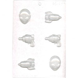 Alien Ray Gun Rocket Ship Chocolate Mold (90-977)
