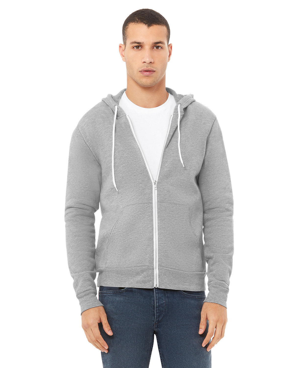 Bella + Canvas® Sponge Fleece Full-Zip Hoodie Sweatshirt