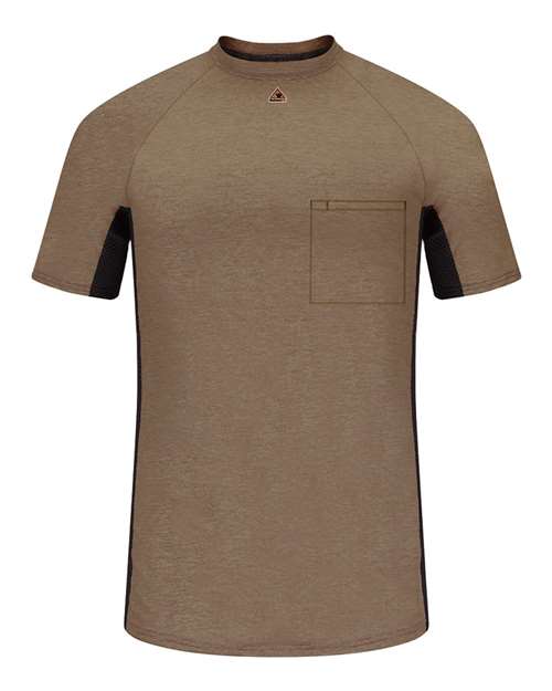 Bulwark Men's FR Two-Tone Base Layer with Concealed Chest Pocket