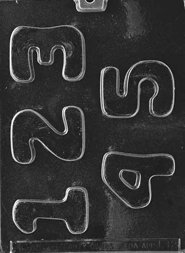 Numbers 1,2,3,4,5 Chocolate Mold - LPL012