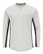 Bulwark MPS8 Men's Long Sleeve FR Two-Tone Base Layer with Concealed Chest Pocket