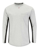 Bulwark MPS8 Men's Long Sleeve FR Two-Tone Base Layer with Concealed Chest Pocket