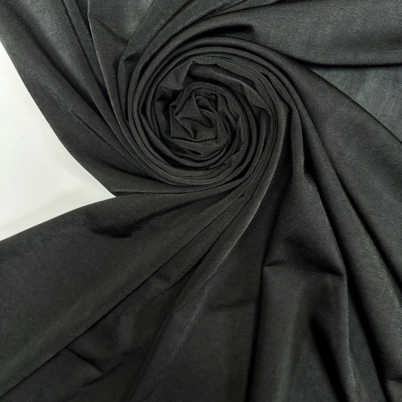 Black Polyamide Elastane Knitted Lining