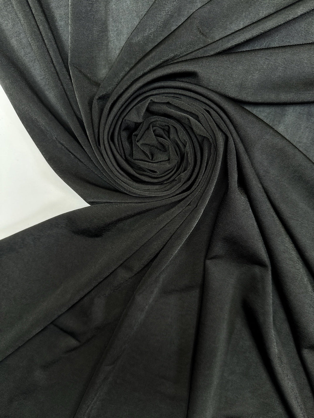 Black Polyamide Elastane Knitted Lining