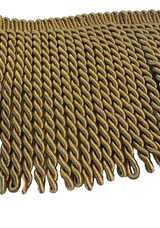Dark Antique Gold Bullion Fringe Trim - Gold, 6" Width (1 Yard)