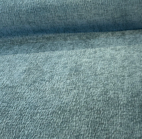 Serenity Chenille Fabric - Turquoise Textured, 55" Width (1 Yard)