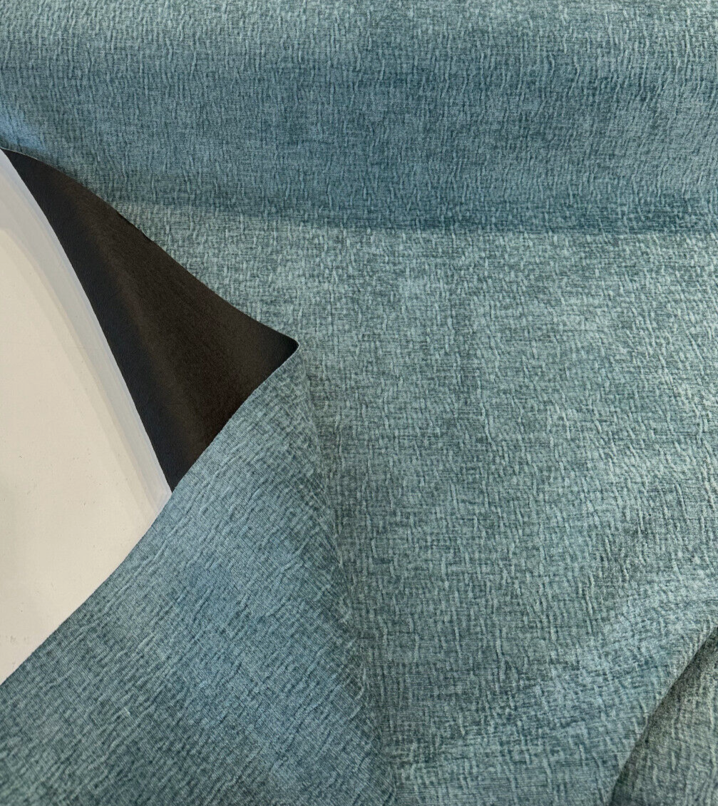 Serenity Chenille Fabric - Turquoise Textured, 55" Width (1 Yard)