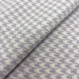 Lavender White Houndstooth Wool Tweed Fabric - Lavender/White Houndstooth, 60" Width