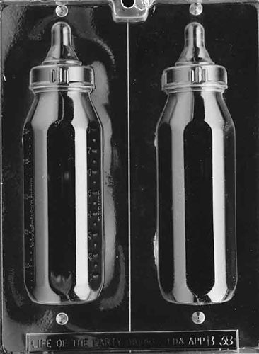 3D Baby Bottle 8 Ounce Chocolate Mold - LPB038