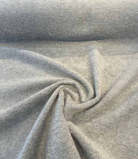 Sunbrella Chenille Lionheart Iceland Gray Acrylic Fabric - Gray Chenille, 54" Width (1 Yard)