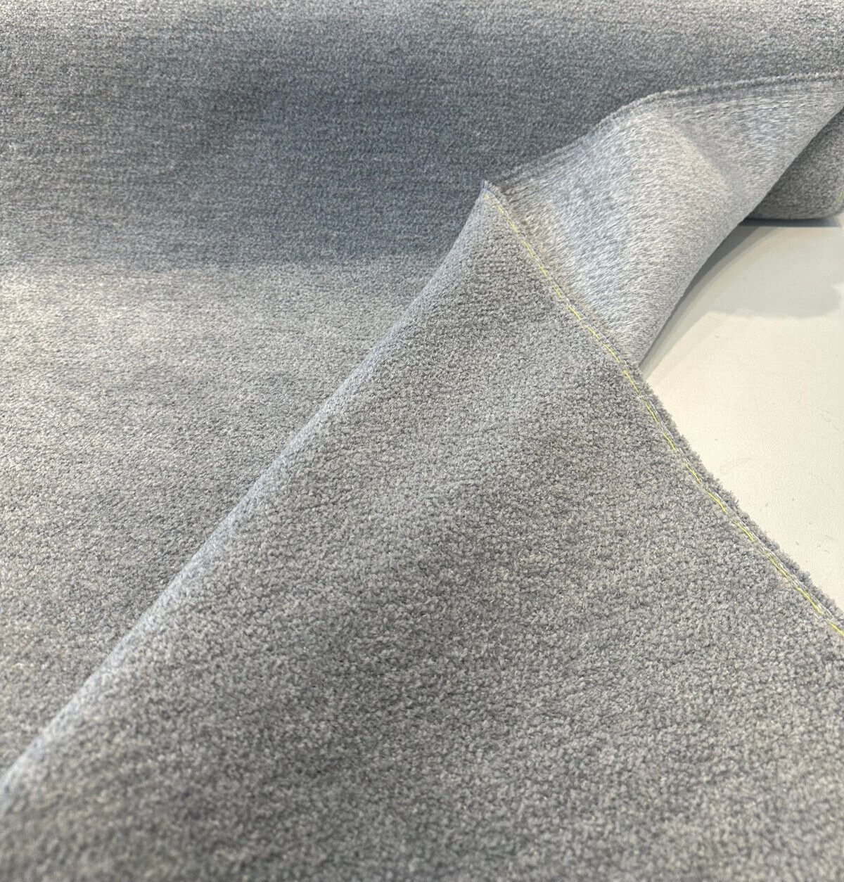 Sunbrella Chenille Lionheart Iceland Gray Acrylic Fabric - Gray Chenille, 54" Width (1 Yard)