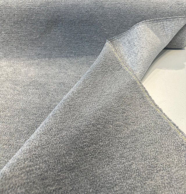 Sunbrella Chenille Lionheart Iceland Gray Acrylic Fabric - Gray Chenille, 54" Width (1 Yard)