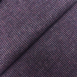 Purple Donegal Tweed Wool Fabric - Purple Tweed, 58" Width