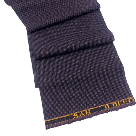 Purple Donegal Tweed Wool Fabric - Purple Tweed, 58" Width