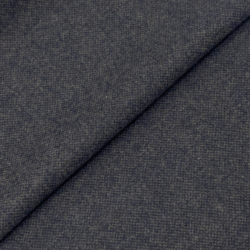 Blue Grey Tweed Wool Fabric - Blue Grey Tweed, 58" Width