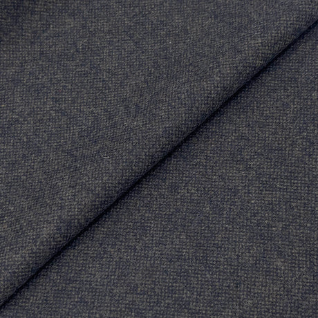 Blue Grey Tweed Wool Fabric - Blue Grey Tweed, 58" Width