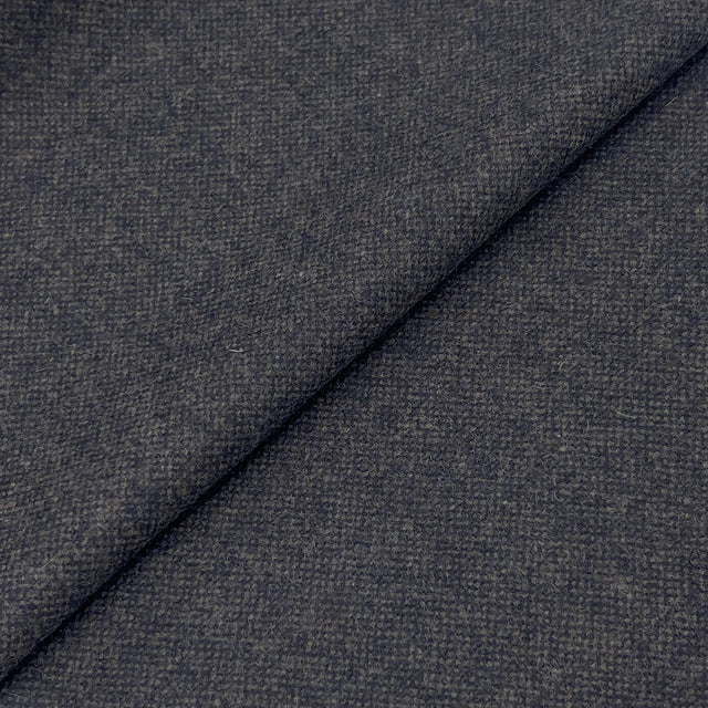 Blue Grey Tweed Wool Fabric - Blue Grey Tweed, 58" Width
