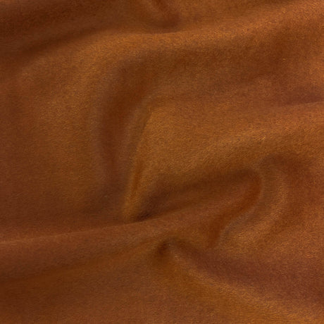 Burnt Orange Wool Cashmere Fabric - Burnt Orange, 58" Width