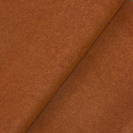 Burnt Orange Wool Cashmere Fabric - Burnt Orange, 58" Width