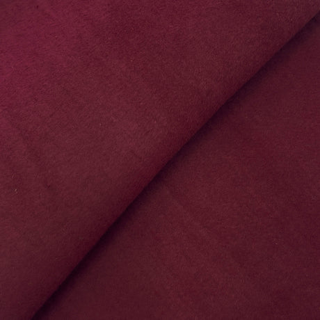 Burgundy Wool Cashmere Fabric - Burgundy, 58" Width