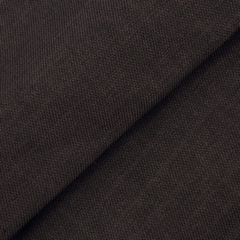 Seal Brown Vegan Sharkskin Polyester Fabric - Suiting, Solid Brown, 60" Width