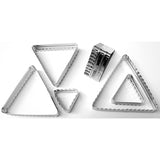 Ateco Triangle 2 Sided Fluted cutters, 6 Piece Set
