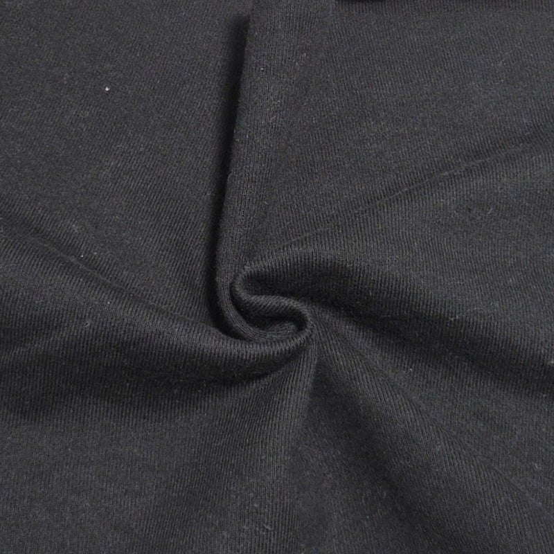 Cotton Sweatshirt Fleece Knit Black
