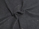 Cotton Blend Sweatshirt Fleece Black