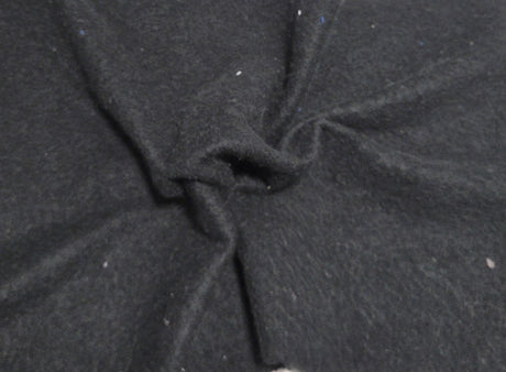 Cotton Blend Sweatshirt Fleece Black