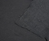 Cotton Sweatshirt Fleece Knit Black