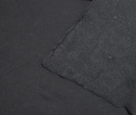 Cotton Blend Sweatshirt Fleece Black