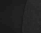 French Terry Knit Black Cotton Rayon