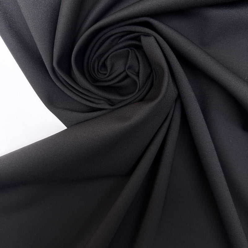 Black Cotton Sateen Fabric