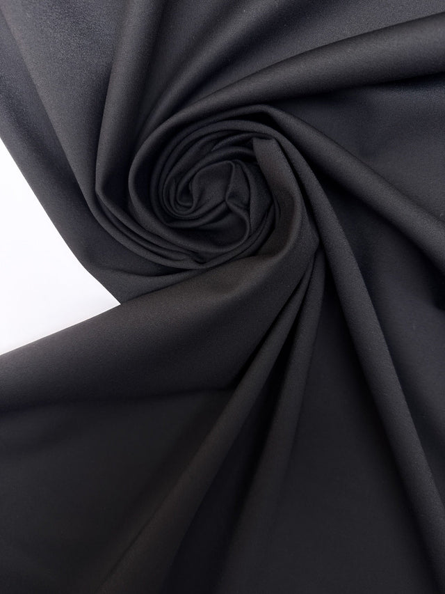 Black Cotton Sateen Fabric