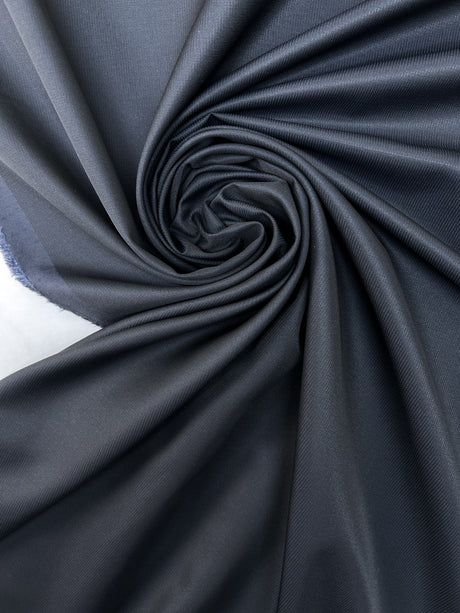 Wool Suit Fabric Blue Black