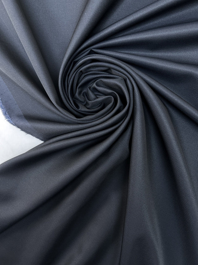 Wool Suit Fabric Blue Black