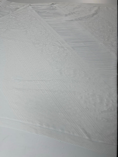 Polyamide Elastane Knitted Floral White