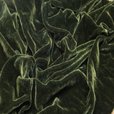 Silk Rayon Velvet Fabric - 80 Percent Rayon 20 Percent Silk, Velvet, 45" Width, 180 GSM (1 Yard)
