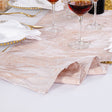 Jacquard Table Runner 13x108 Blush Pink/Rose Gold