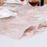 Jacquard Table Runner 13x108 Blush Pink/Rose Gold