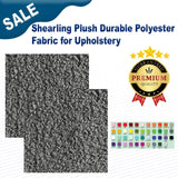 Shearling Plush Durable Polyester Fabric for Upholstery