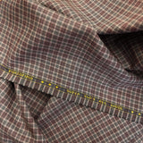 Taupe Check Super 140S Italian Wool Fabric - Taupe Check, 58/60" Width