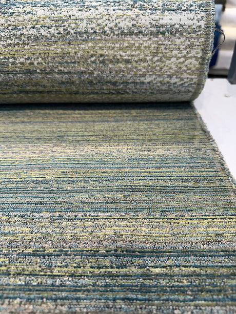 Forecast Green Fern Tweed Chenille Fabric - Green Fern Tweed, 57.25" Width (1 Yard)