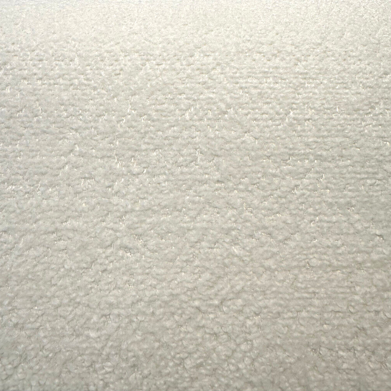 Bella Boucle Polyester Fabric - Cream Ivory Boucle, 55" Width (1 Yard)