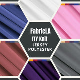 Charcoal ITY Polyester Spandex Knit Fabric