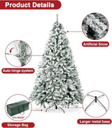 9' TREE, 2580 TIPS, METAL STAND, 65" DIA